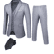 Mens Business Suit Set Regular Fit Formal Tuxedo Jacket And Trousers 3