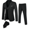 Mens Business Suit Set Regular Fit Formal Tuxedo Jacket And Trousers 4