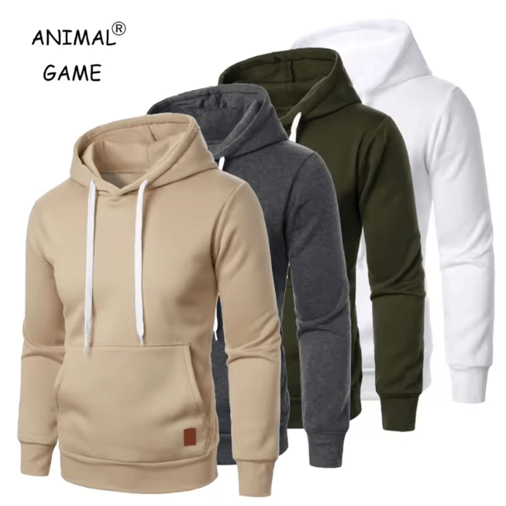 Mens Lightweight Hooded Sweatshirt Casual Pullover Streetwear 0
