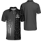 Mens Barber Polo Shirt Short Sleeve Professional Uniform Top 8