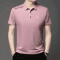 Mens Business Casual Polo Shirt Short Sleeve Breathable Top 2