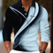 Mens Graphic Long Sleeve Polo Shirt Casual Statement Wear 5