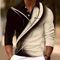 Mens Graphic Long Sleeve Polo Shirt Casual Statement Wear 6