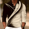 Mens Graphic Long Sleeve Polo Shirt Casual Statement Wear 0