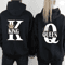King Queen Matching Hoodies Casual Pullover Sweatshirts For Couples 0
