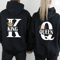 King Queen Matching Hoodies Casual Pullover Sweatshirts For Couples 0