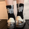 Cute Cat Print Mid Calf Socks Soft Breathable Casual Wear 4