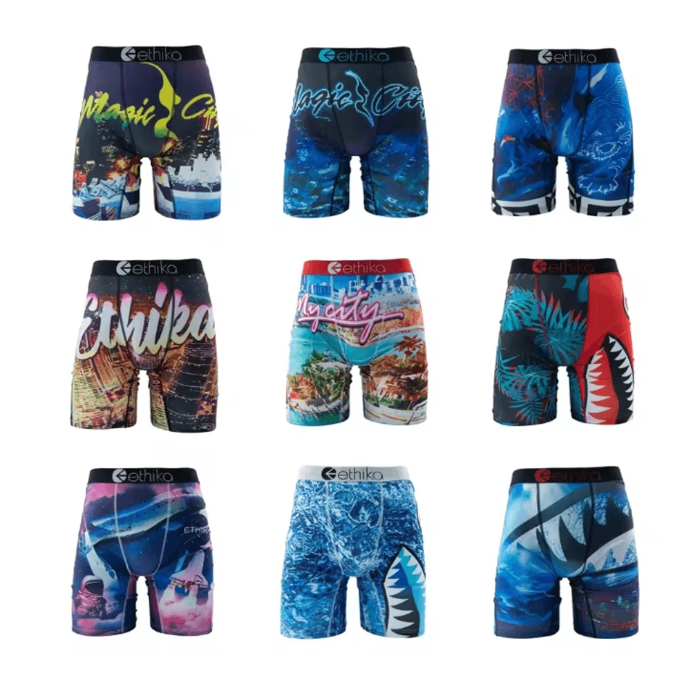 Mens Breathable Boxer Trunks Comfortable Everyday Underwear 0