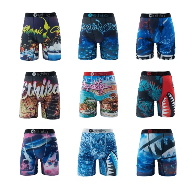 Mens Breathable Boxer Trunks Comfortable Everyday Underwear 0