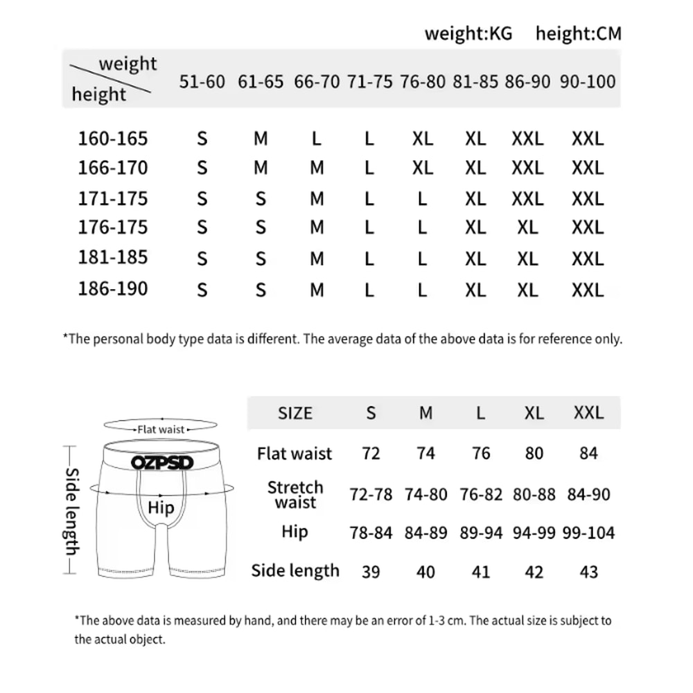 Mens Breathable Boxer Trunks Comfortable Everyday Underwear 4