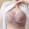 Plus Size Ice Silk Seamless Wireless Bralette With Lace Support 2