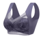 Plus Size Ice Silk Seamless Wireless Bralette With Lace Support 6