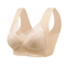 Plus Size Ice Silk Seamless Wireless Bralette With Lace Support 7