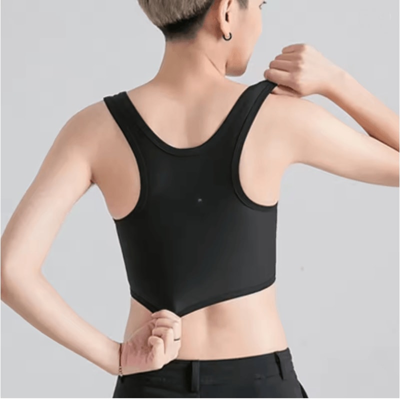Breathable Chest Binder Wireless Compression Vest For Daily Comfort 1