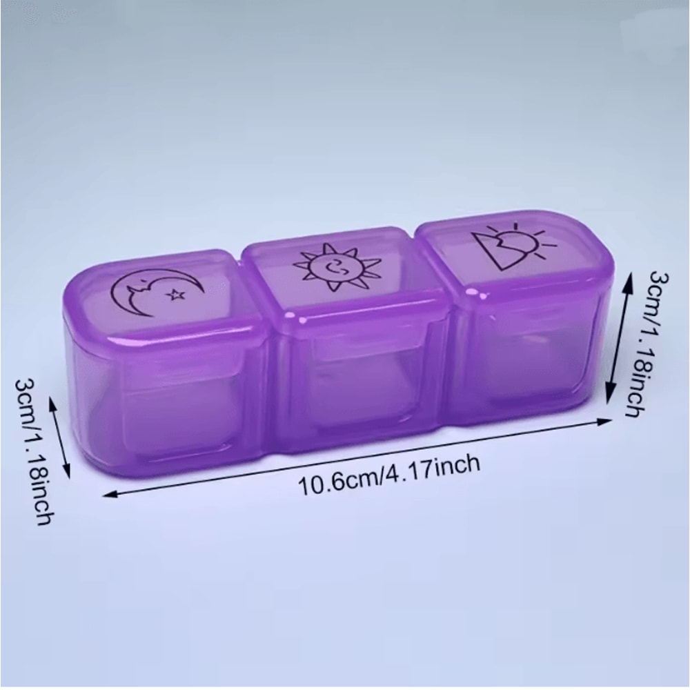 Weekly Pill Organizer 21 Compartment Portable Medicine Box 11