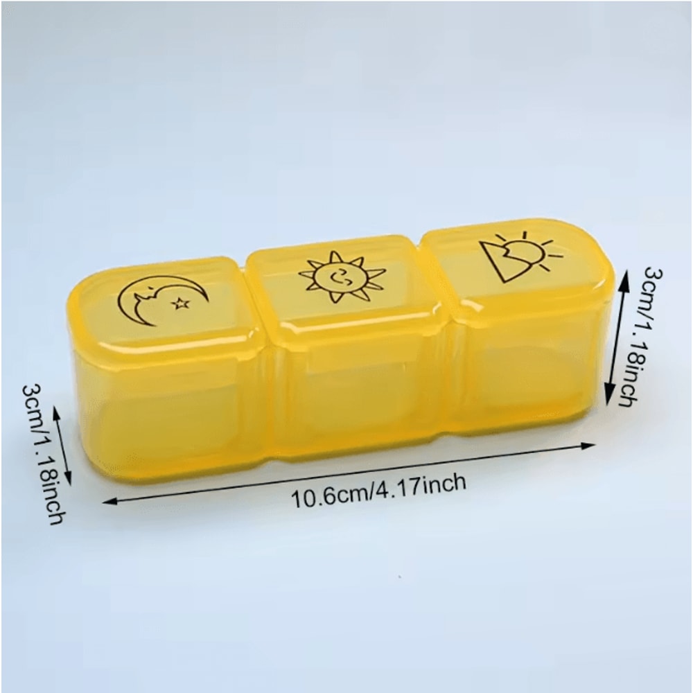 Weekly Pill Organizer 21 Compartment Portable Medicine Box 8