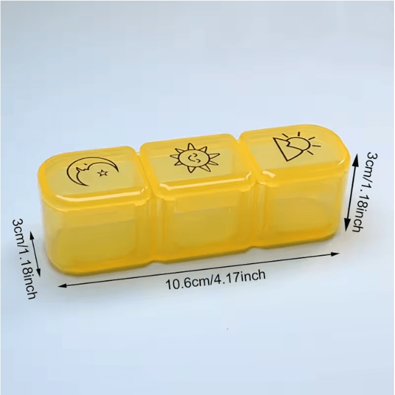 Weekly Pill Organizer 21 Compartment Portable Medicine Box 8