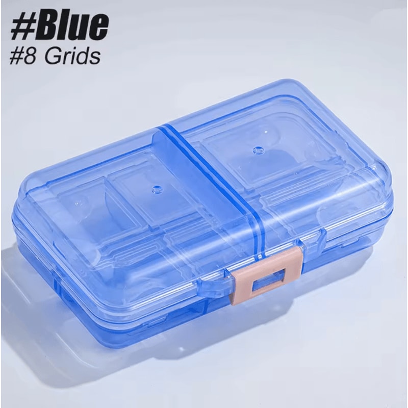 Weekly Pill Organizer Airtight Large Capacity Travel Pill Box 9
