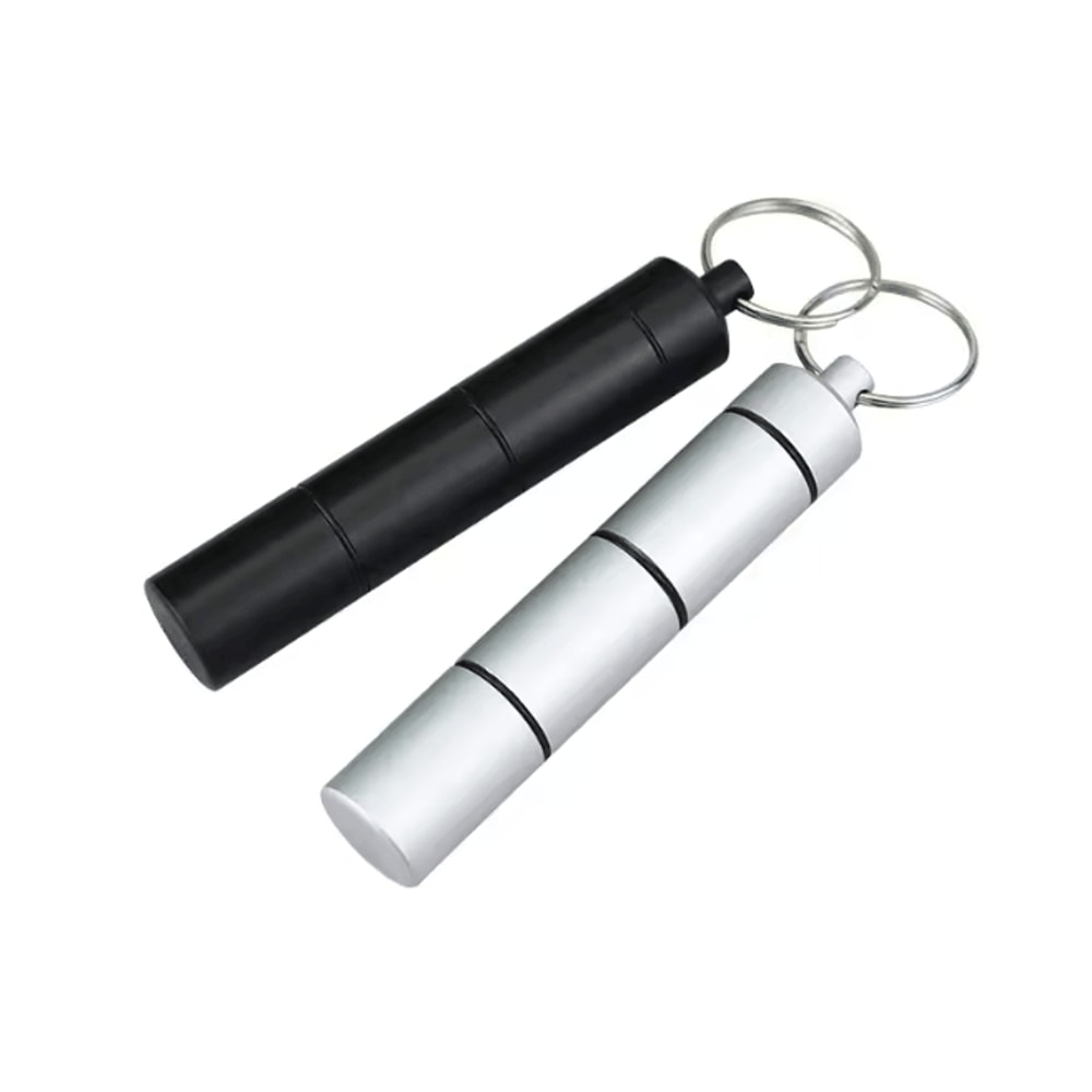 Mini Waterproof Aluminum Pill Organizer Portable Travel Case 0