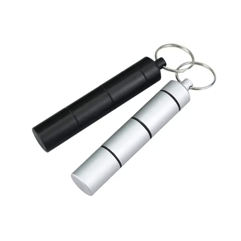 Mini Waterproof Aluminum Pill Organizer Portable Travel Case 0