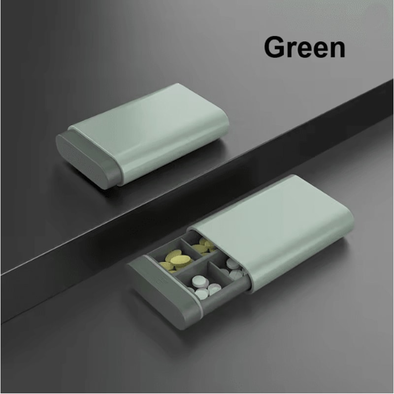 Mini Portable Travel Pill Case 7 Day Compact Medicine Organizer 7