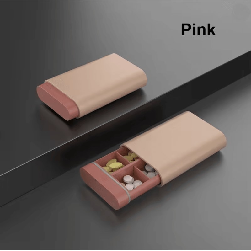 Mini Portable Travel Pill Case 7 Day Compact Medicine Organizer 8