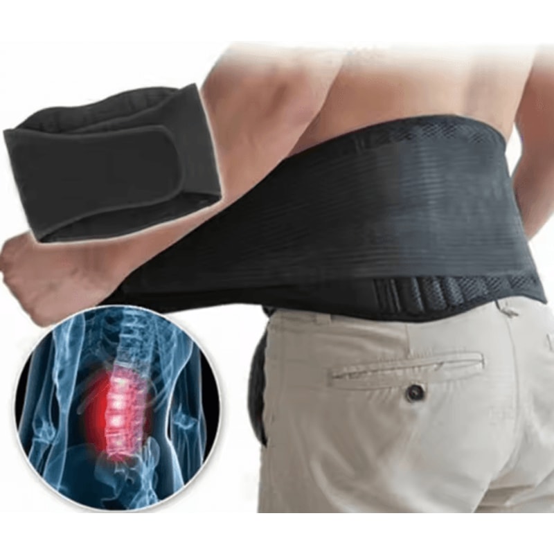 Adjustable Self Heating Lumbar Support Belt For Back Pain Relief 0