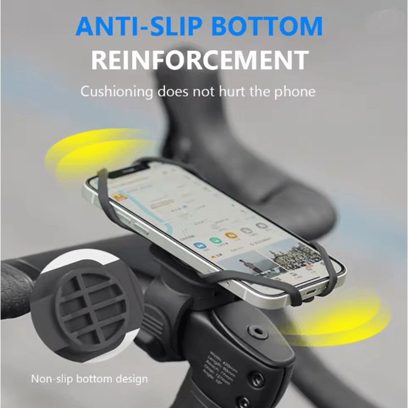 Silicone Bicycle Computer Mount Non Slip Handlebar Bike Stand 3