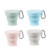 Portable Silicone Folding Cup With Hanging Hole For Travel And Outdoors 1