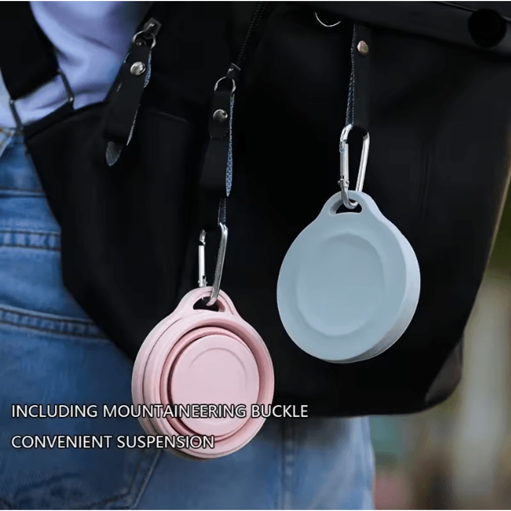 Portable Silicone Folding Cup With Hanging Hole For Travel And Outdoors 2