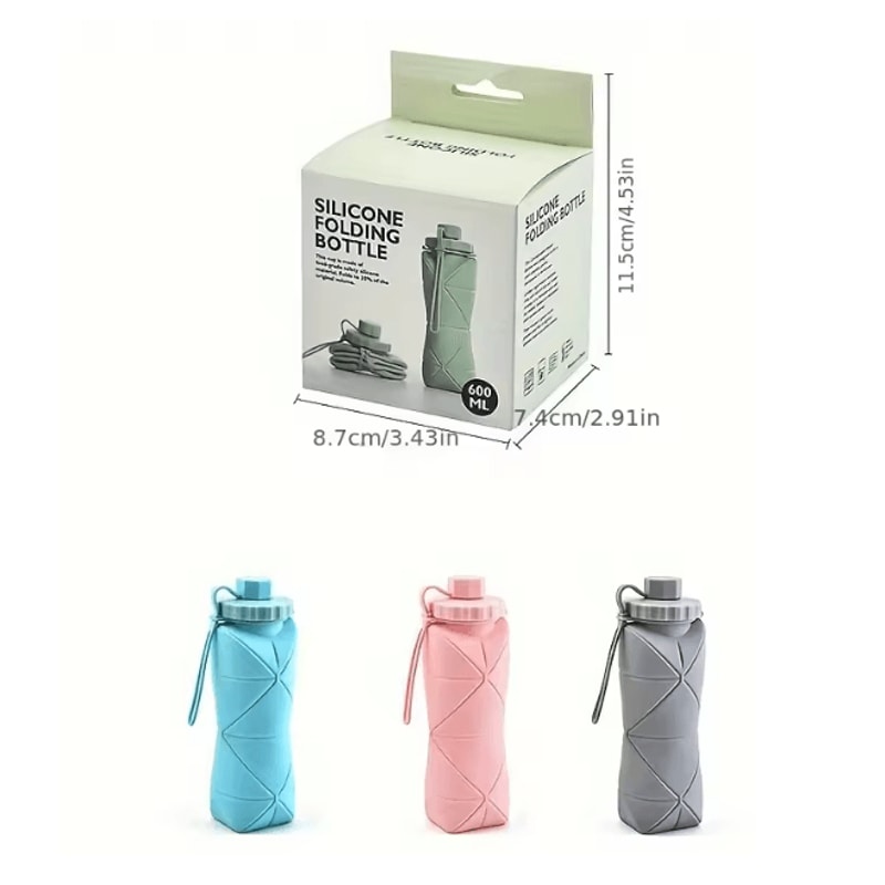 Collapsible Silicone Water Cup Portable Sports Travel Bottle 2