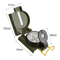 Waterproof Military Compass High Precision Metal Navigation Tool 4