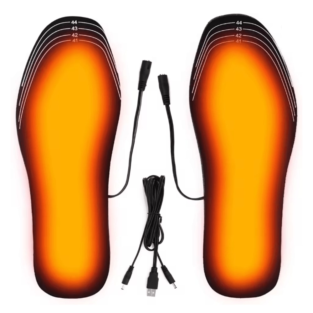 USB Heated Insoles Electric Foot Warmers For Winter Comfort 4