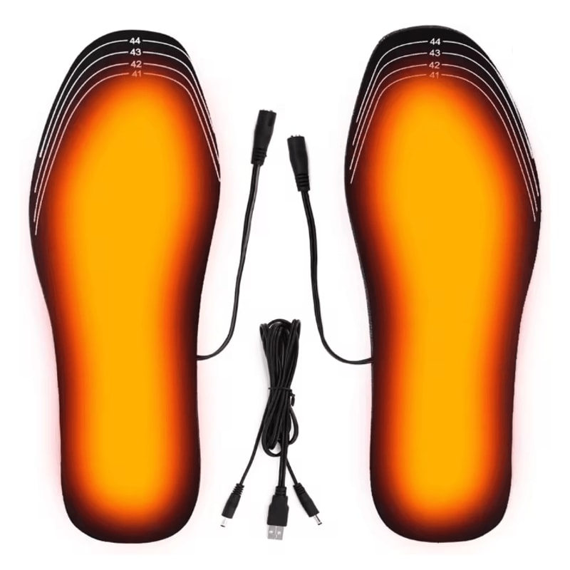 USB Heated Insoles Electric Foot Warmers For Winter Comfort 4