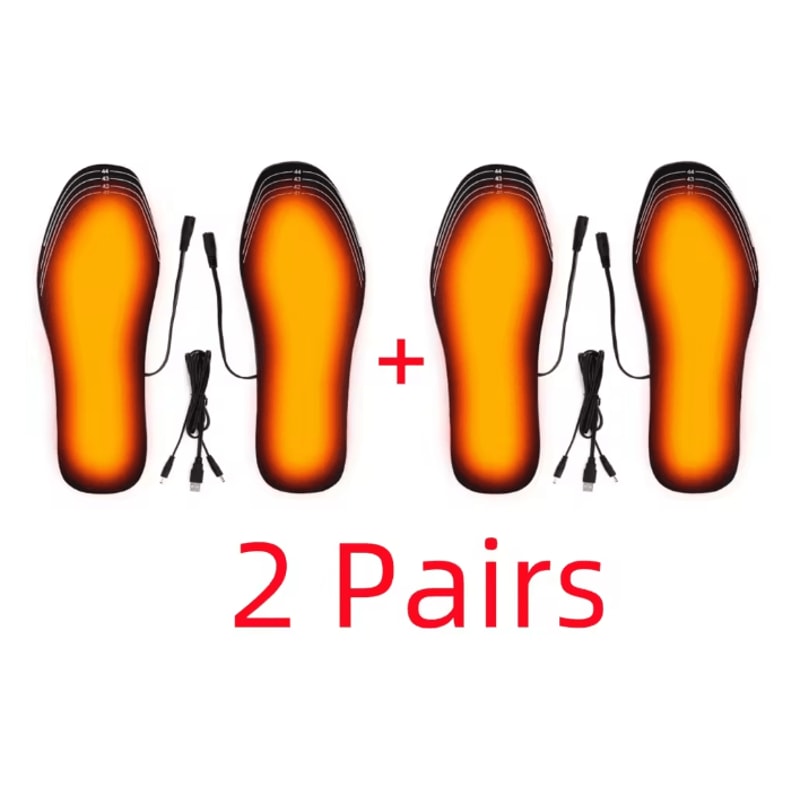 USB Heated Insoles Electric Foot Warmers For Winter Comfort 5