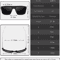 Mens Polarized Square Sunglasses Vintage Driving Style 2