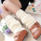 Womens Floral Knit Leg Warmers For Autumn And Winter 1