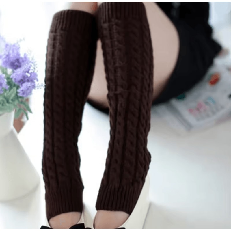 Womens Floral Knit Leg Warmers For Autumn And Winter 2
