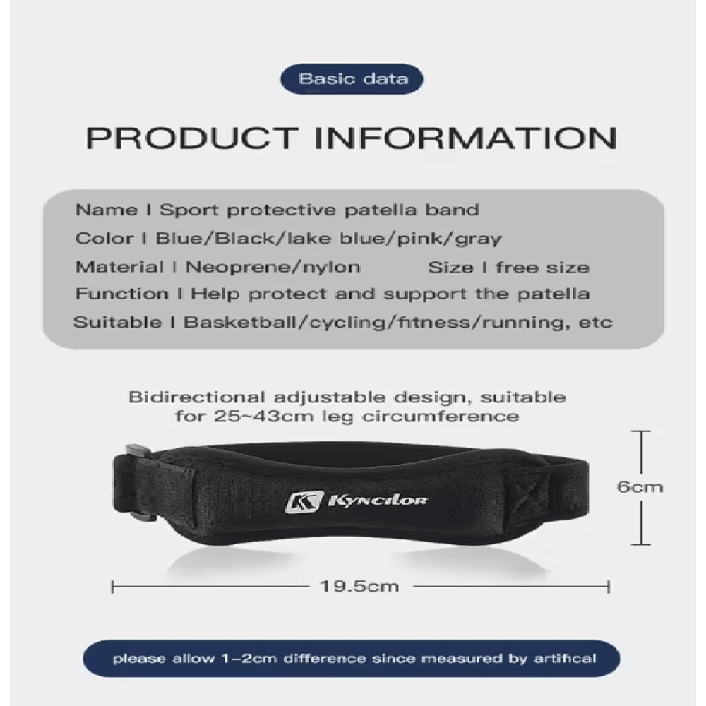 ActiveGuard Patellar Support Strap For Sports Knee Stability 3