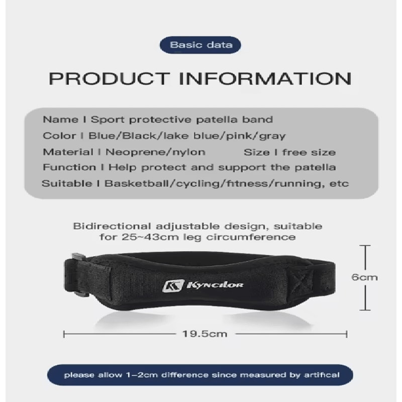 ActiveGuard Patellar Support Strap For Sports Knee Stability 3