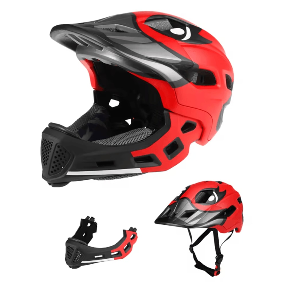 Lixada Kids Detachable Full Face Bike Helmet For Multi Sport Safety 18