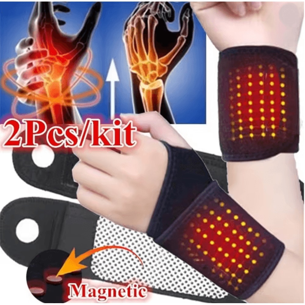 ThermaRelief Self Heating Wrist Brace With Magnetic Therapy Support 0