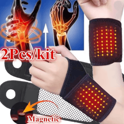 thermarelief self heating wrist brace with magnetic therapy support