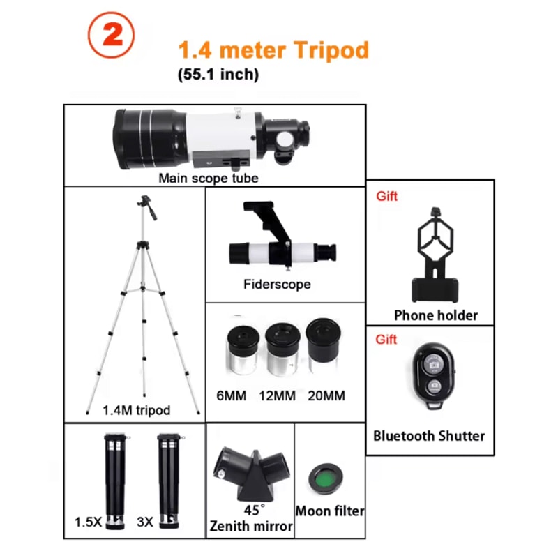 StarVision Pro HD Astronomical Telescope 150x Zoom 5