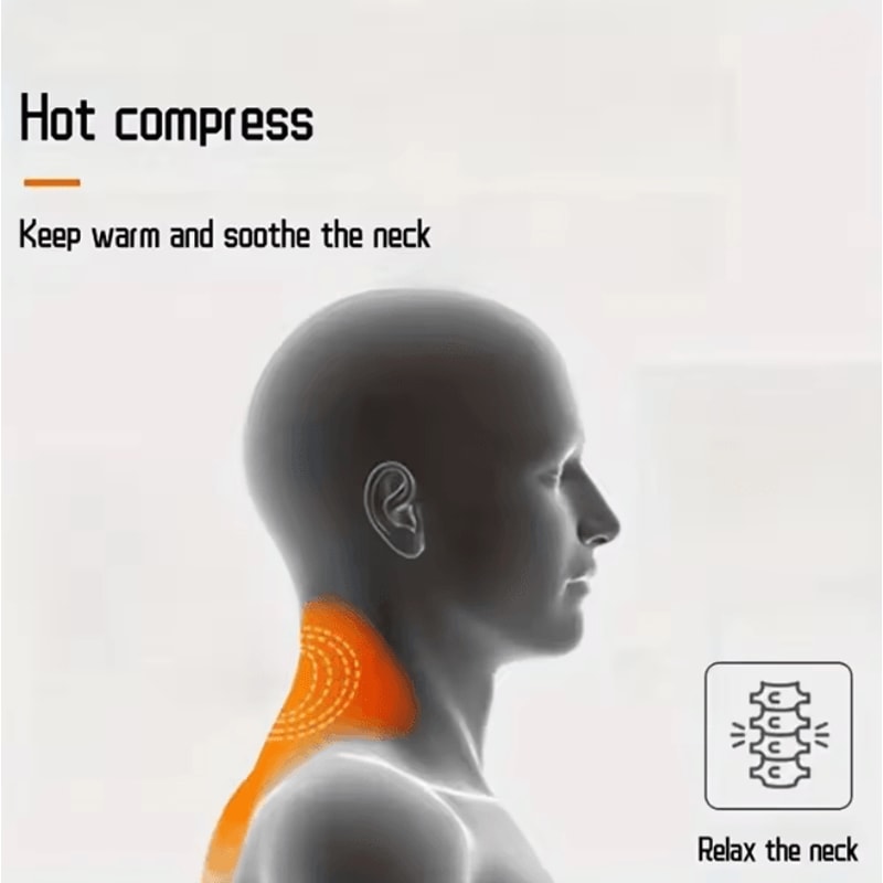 Self Heating Neck Support Brace Magnetic Cervical Relief 2