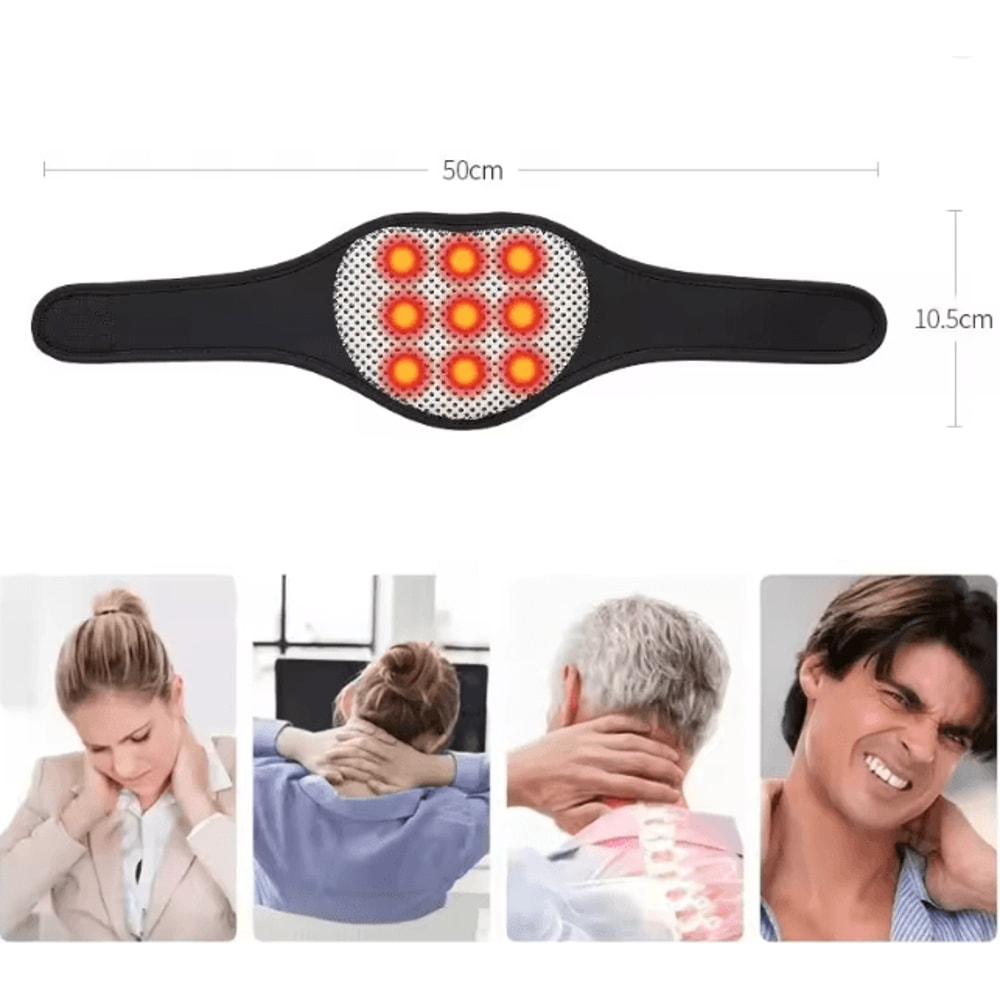 Self Heating Neck Support Brace Magnetic Cervical Relief 4