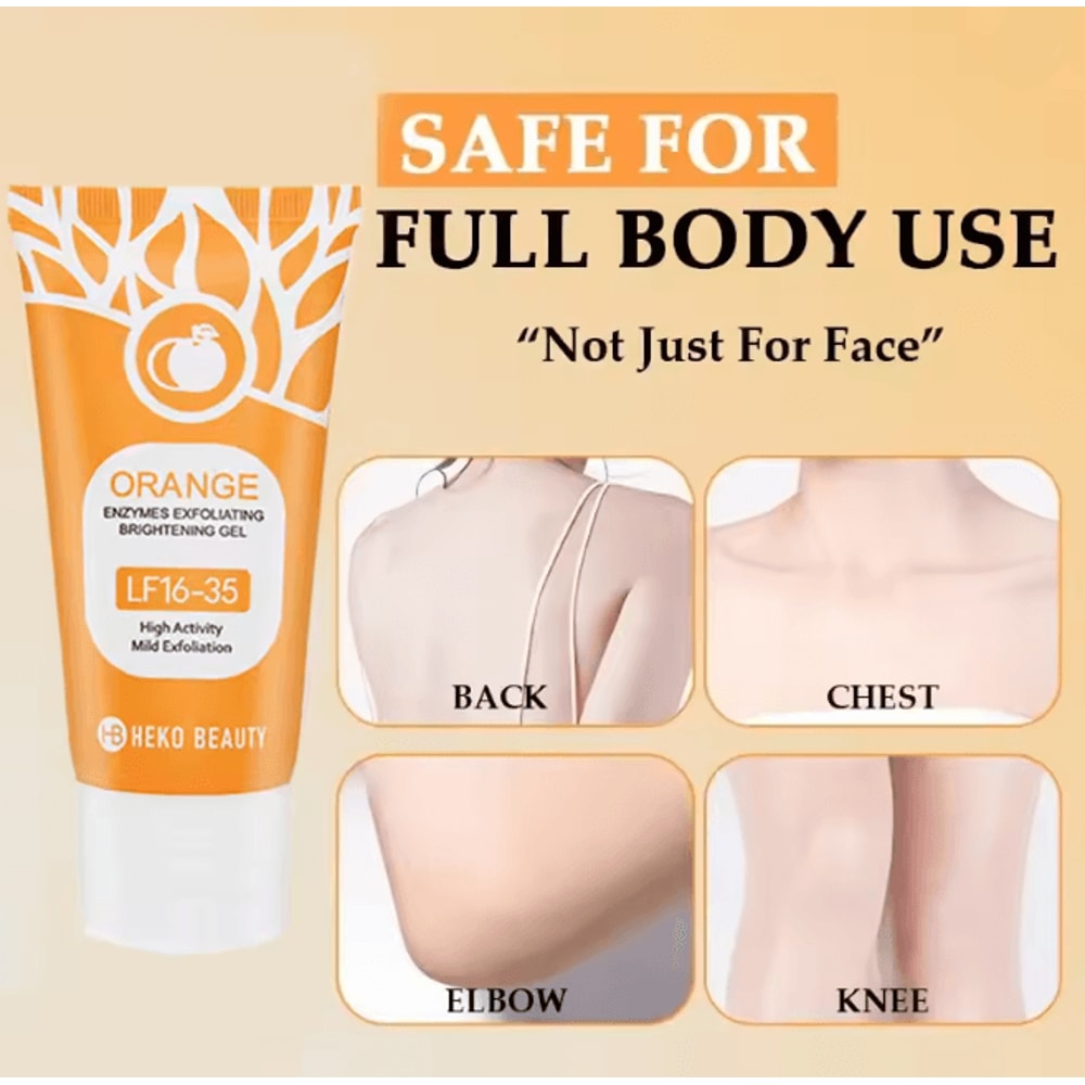 Orange Gentle Exfoliating Gel For Full Body Skin Renewal 3