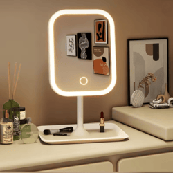 modern led vanity makeup mirror with touch control