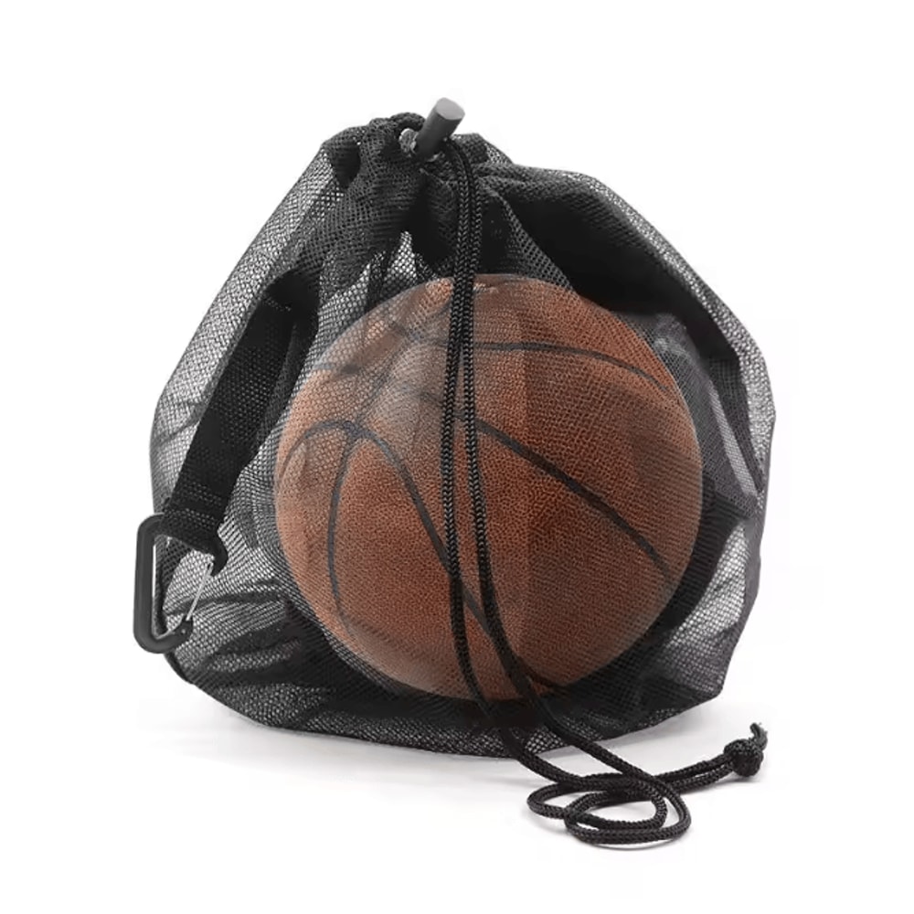 Portable Mesh Drawstring Sports Ball Backpack 2