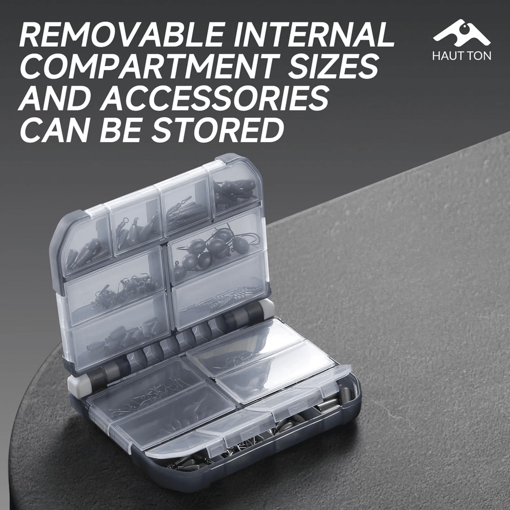 Waterproof Fishing Tackle Storage Box Large Capacity Organizer With Dividers 1